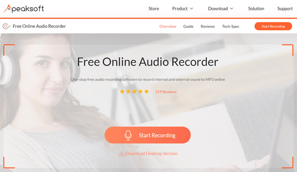 Apeaksoft Free Audio Recorder öffnen