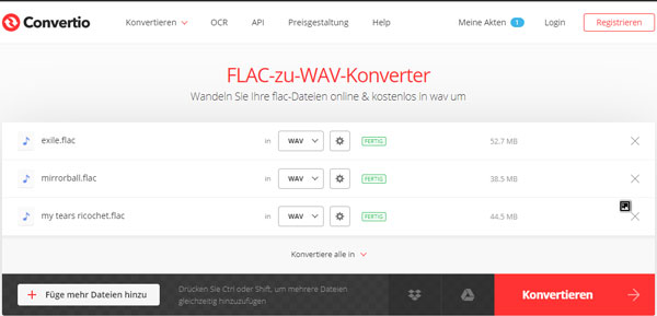 Online FLAC to WAV Converter