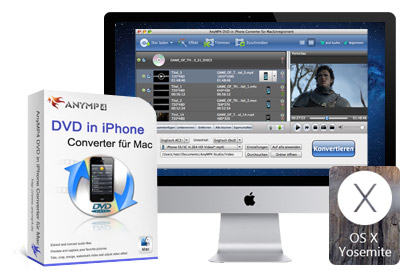 AnyMP4 DVD in iPhone Converter für Mac