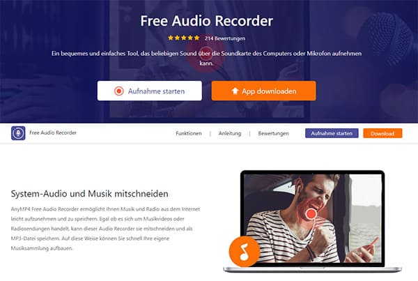 AnyMP4 Free Audio Recorder