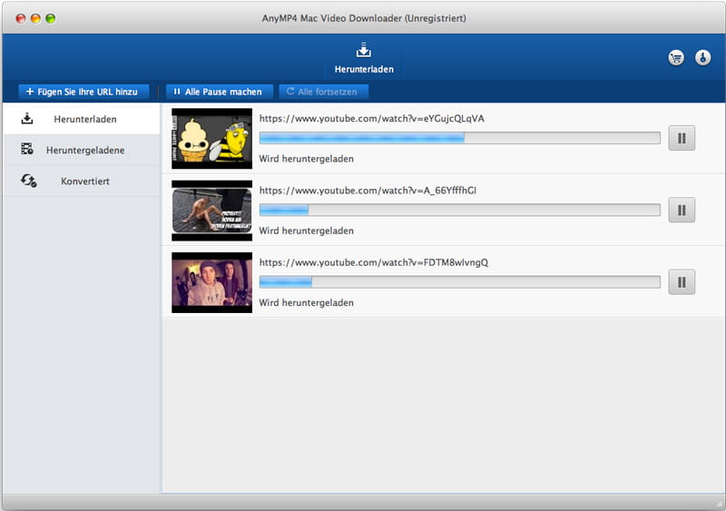 AnyMP4 Mac Video Downloader