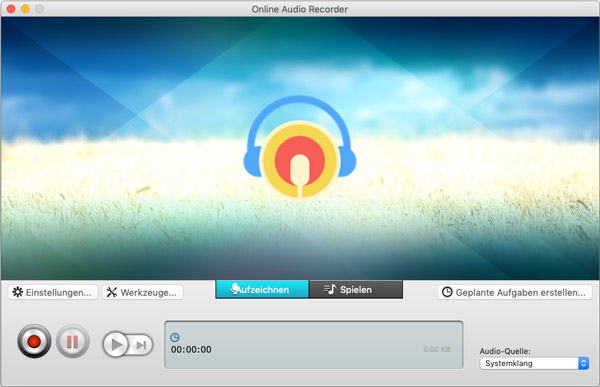 Audio am Mac online aufnehmen