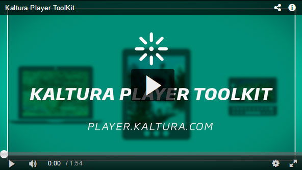 Kaltura HTML5 Video Player