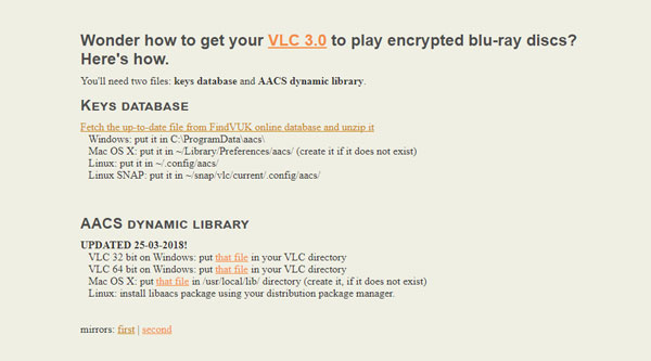 VLC-Datenbank downloaden