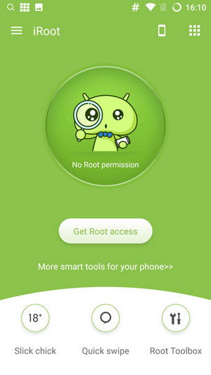 Das Android-Gerät mit iRoot App rooten
