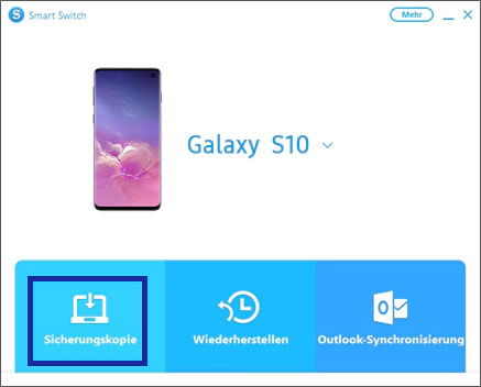 Fotos mit Samsung Smart Switch übertragen