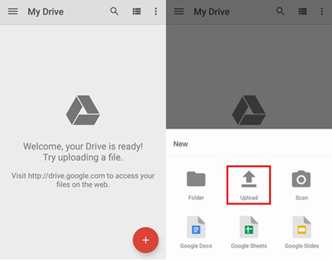 Fotos vom Handy auf PC mit Google Drive