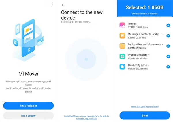 Daten auf Xiaomi übertragen mit Mi Mover