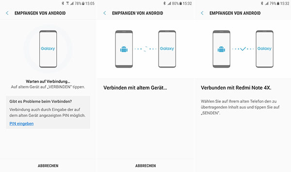 Daten von Samsung mit Samsung Smart Switch übertragen 