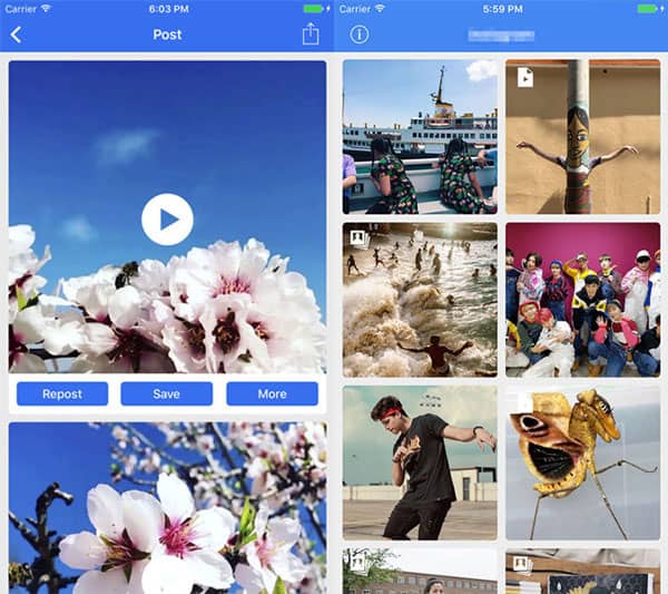 Instagram-Video mit der SaveGram App downloaden