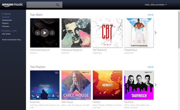 Amazon Music abspielen