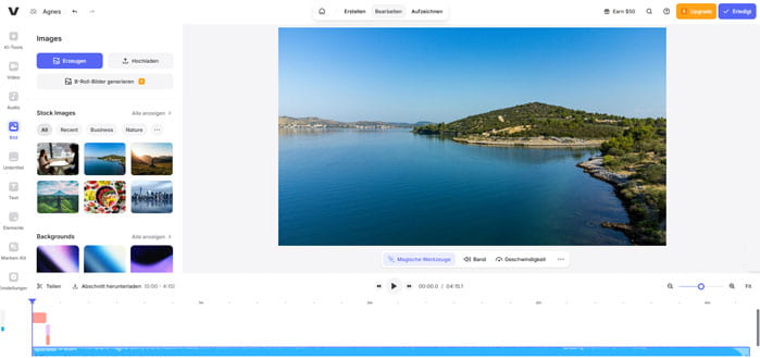 Bild zu MP3 hinzufügen mit VEED