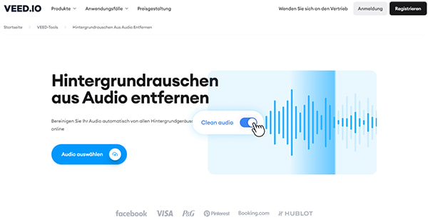 Hintergrundgeräusche mit VEED.IO entfernen