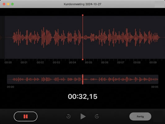 Mac Audio aufnehmen mit Sprachmemos