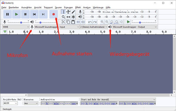 Musik aufnehmen mit Audacity