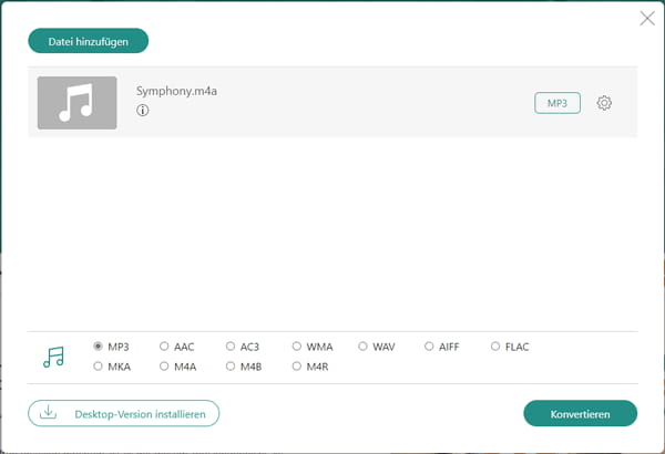 Online M4A Converter