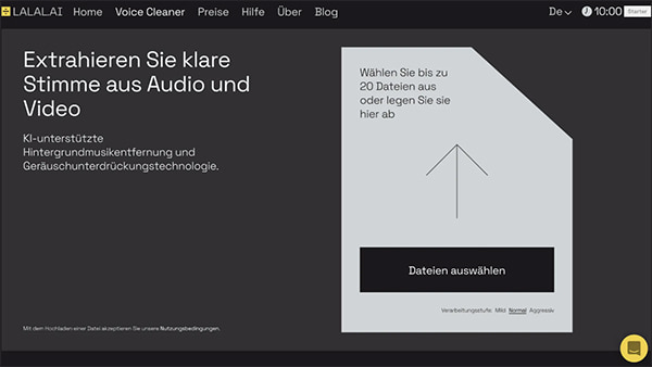 Voice Cleaner von LALAL.AI