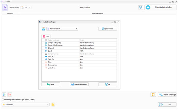 YouTube in OGG umwandeln mit Format Factory