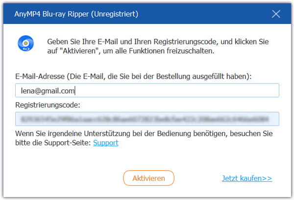 Software aktivieren