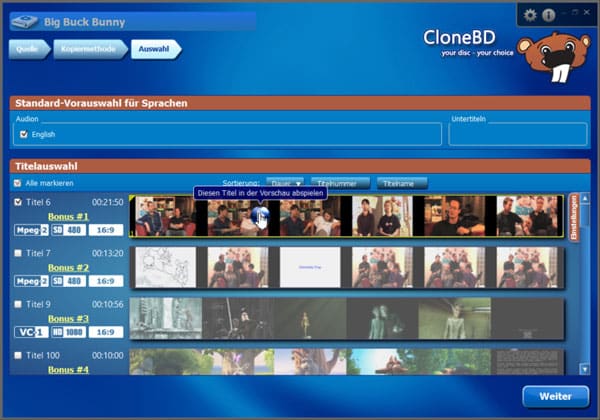 Blu-ray kopieren mit CloneBD
