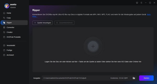 Blu-ray rippen mit DVDFab