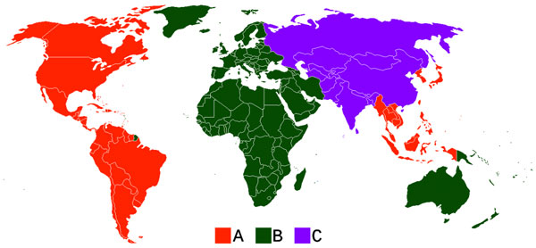 Blu-ray Regionen