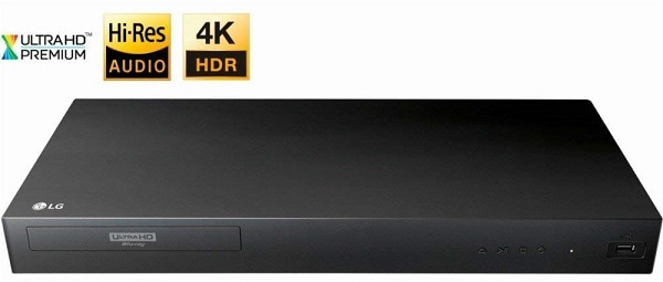 Reproductor Blu-Ray HDI LG UBK90 4K 2D 3D USB HDMI -Negro