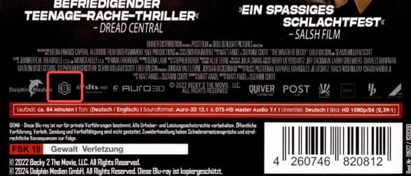 Regionen B Blu-ray