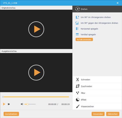 Video bearbeiten mit AnyMP4 DVD Creator