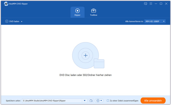 AnyMP4 DVD Ripper starten