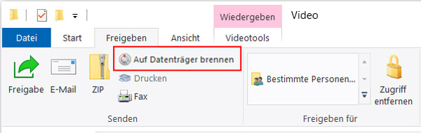 Auf Datenträger brennen