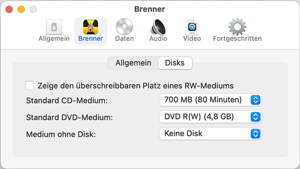 Burn für macOS