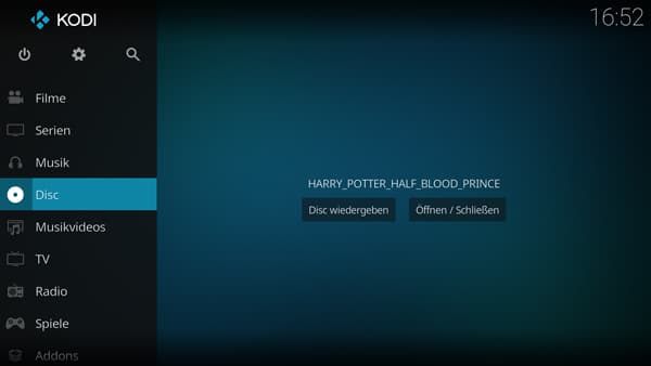 DVD abspielen mit Kodi