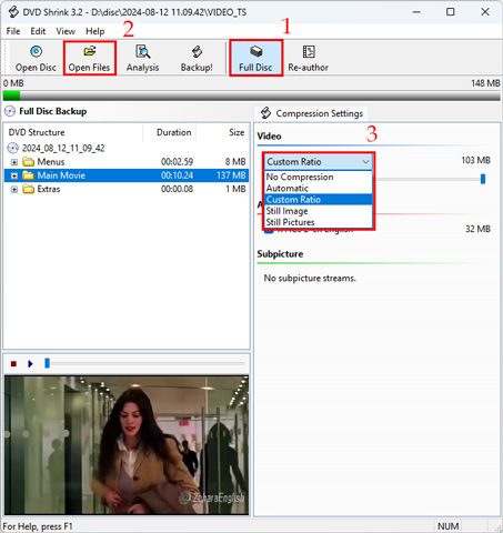 DVD mit DVD Shrink komprimieren