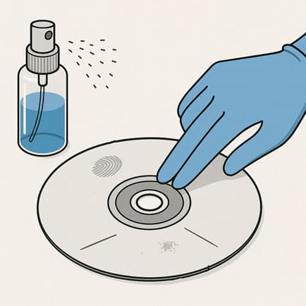 DVD sorgfältig überprüfen und reinigen