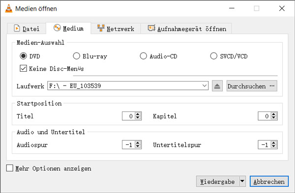 Vlc Dvd Als Quelle Waehlen