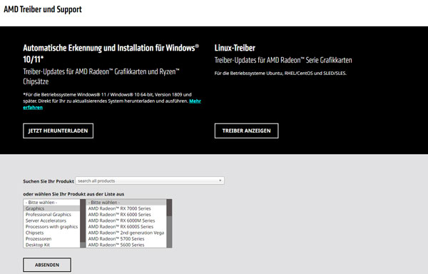 AMD-Treiber installieren