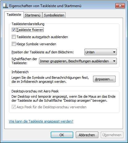 Computer-Eigenschaften öffnen