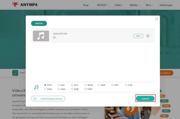 MKV in MP3 konvertieren