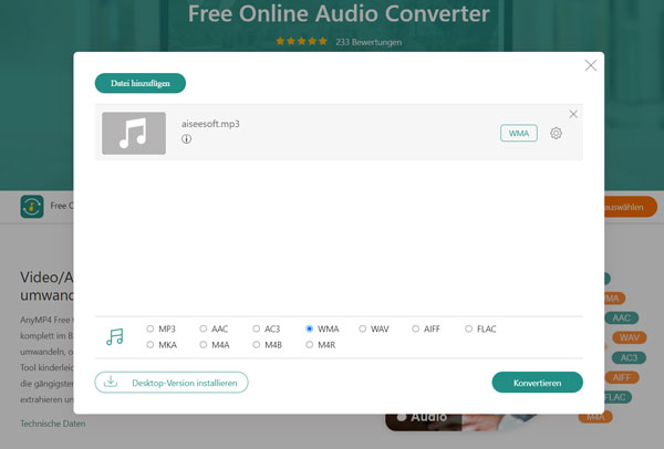 wma datei in mp3 umwandeln online