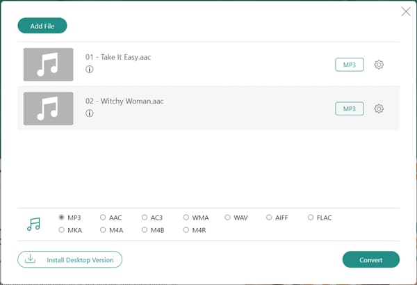 Online AAC Converter