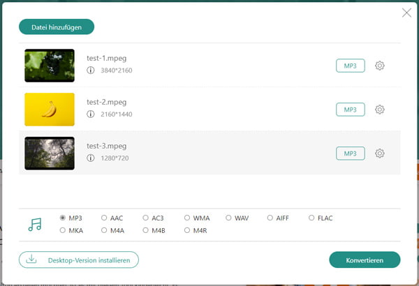 Online MPEG to MP3 Converter