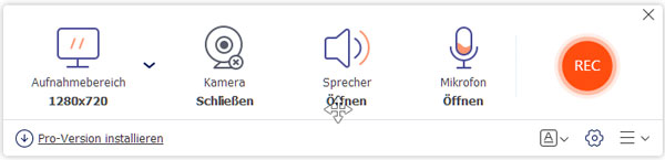aufnahmesymbolleiste anzeigen