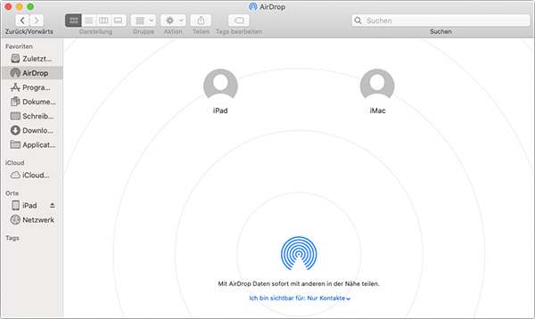 AirDrop auf Mac aktivieren