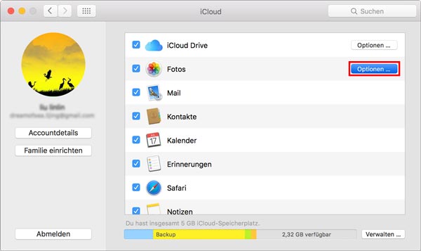 Auf Mac iCloud Fotos wiederherstellen