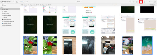 iPhone Fotos in iCloud downloaden