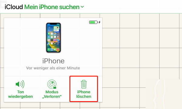 iPhone löschen über iCloud