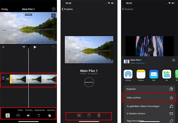 Video mit iMovie schneiden