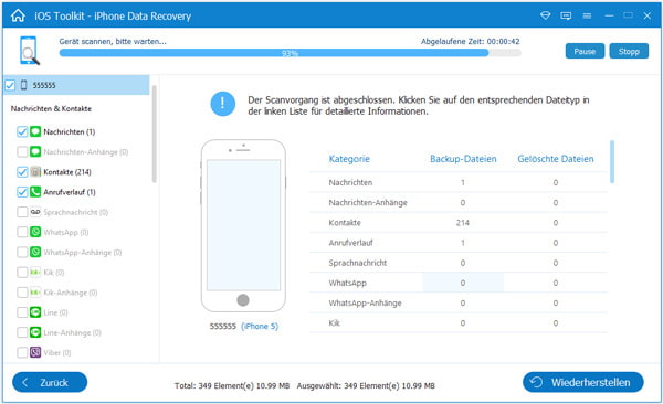 Daten scannen