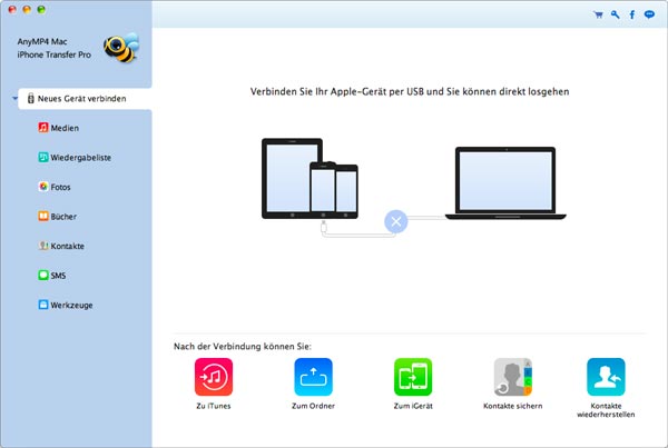 Mac iPhone Transfer Pro starten